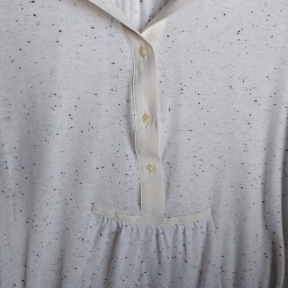 Ann Taylor Loft henley speckled blouse Size medium - Picture 4 of 5